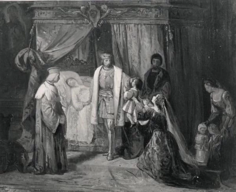 Gian Galeazzo Sforza visitato nei momenti estremi della sua vita da Carlo VIII - Musei Civici di Pavia